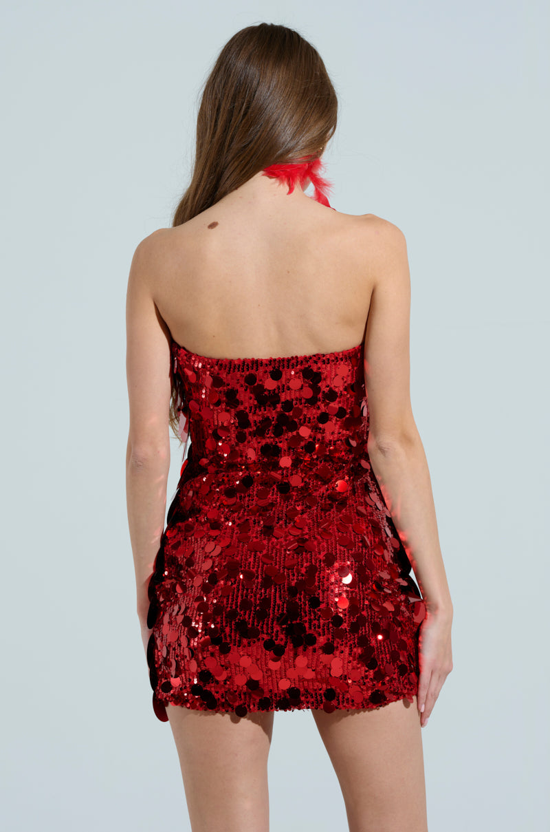 SHINE BRIGHT SEQUIN MINI DRESS