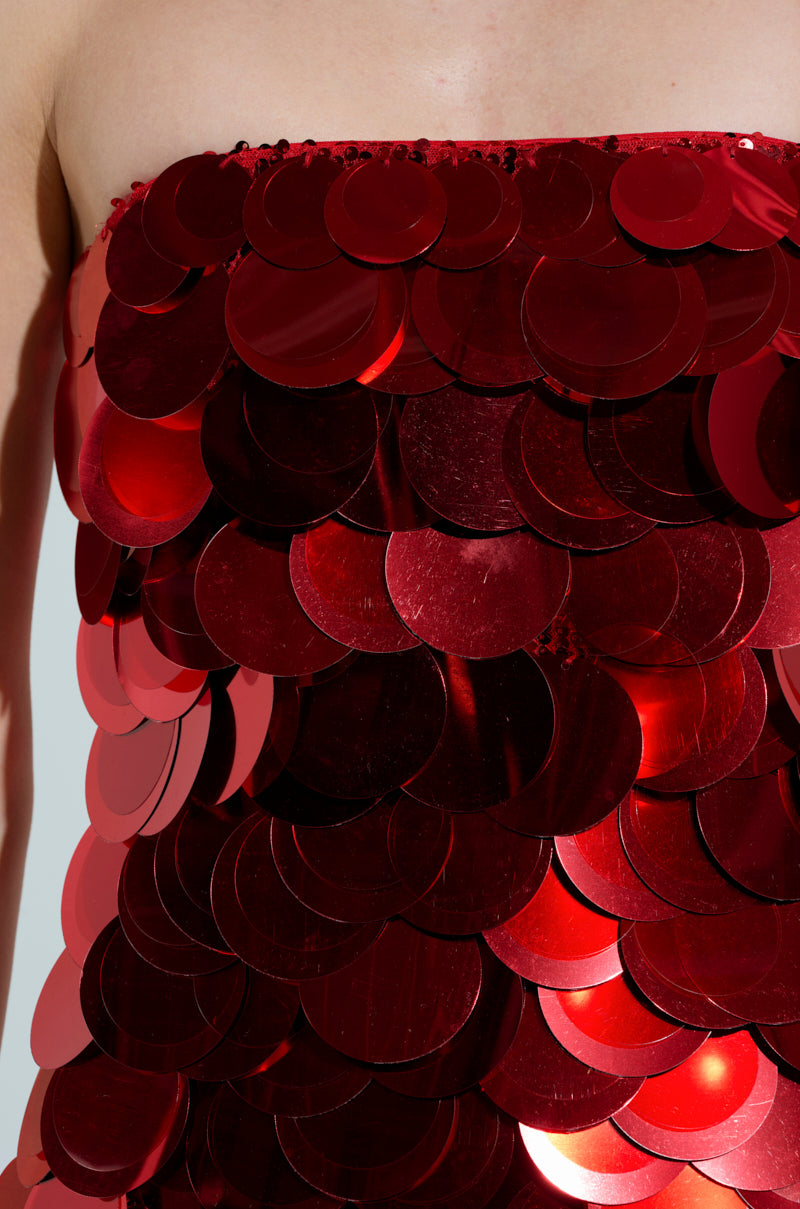 SHINE BRIGHT SEQUIN MINI DRESS