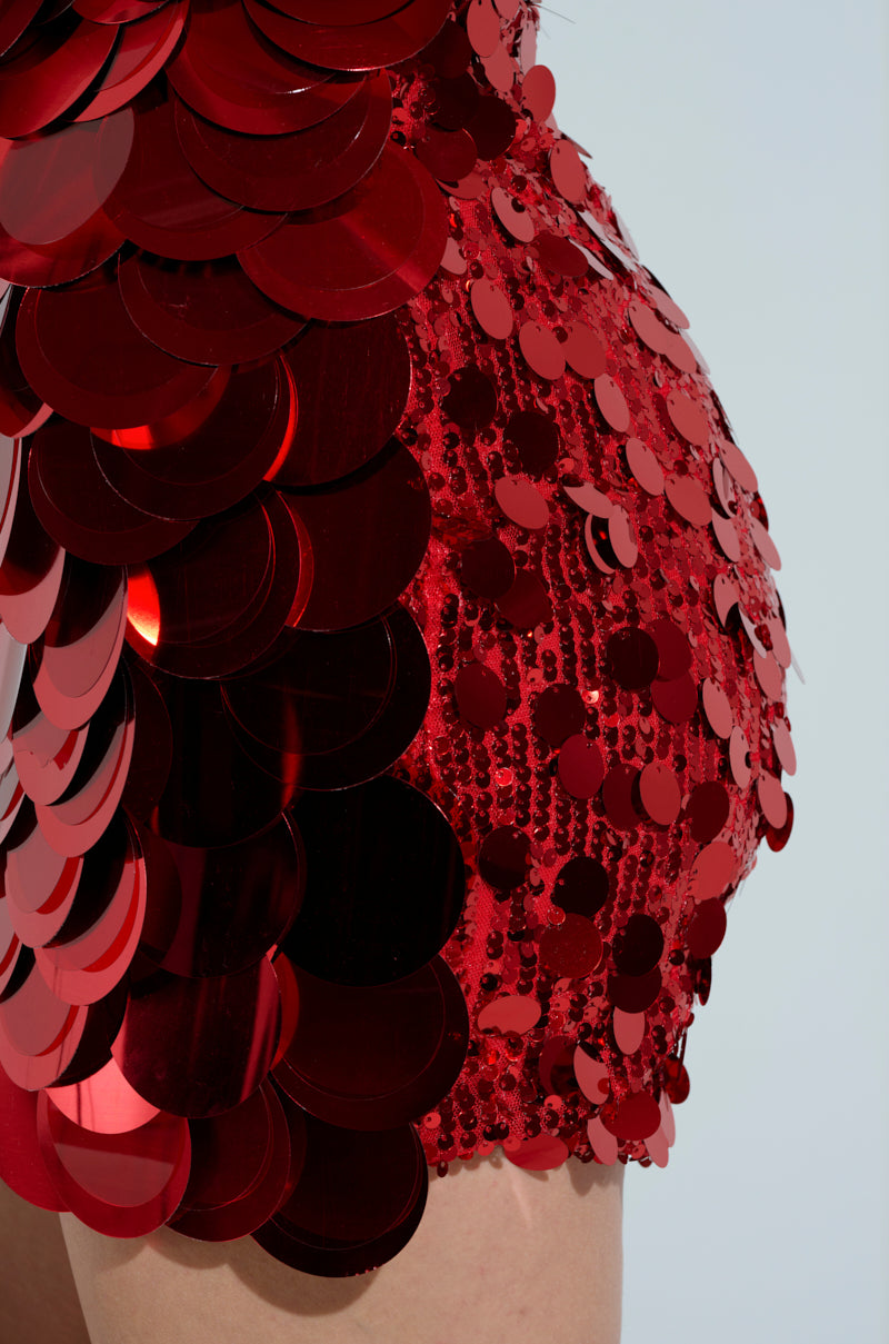 SHINE BRIGHT SEQUIN MINI DRESS