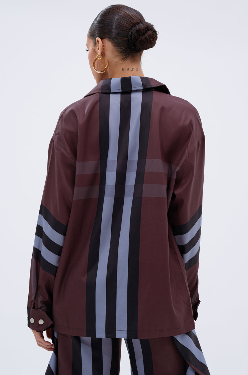 LUXURY LIFE PLAID BUTTON DOWN