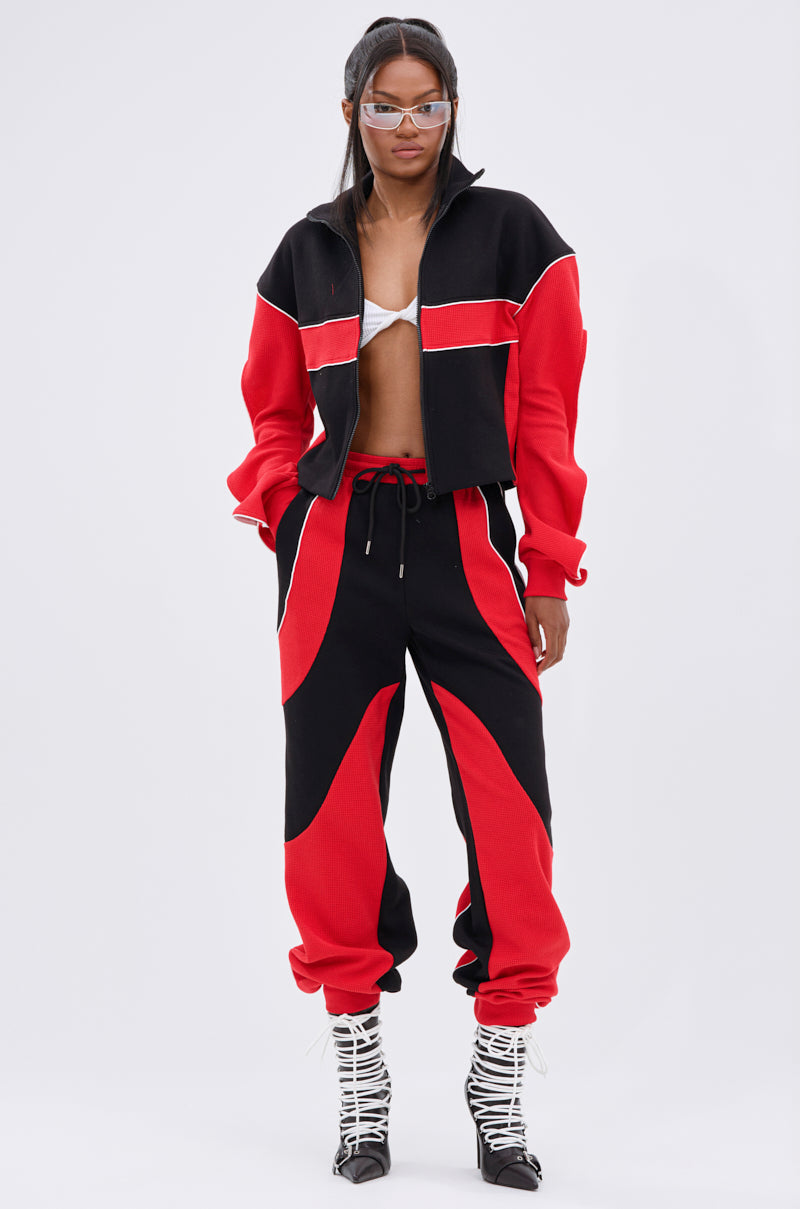 LET IT HAPPEN ZIP UP SWEATSHIRT