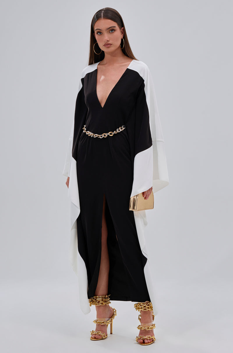 JULIE TWO TONE MIDI DRESS