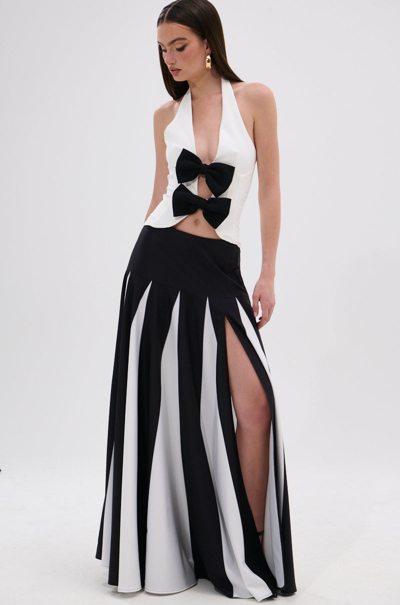 RACHEL SATIN MAXI SKIRT