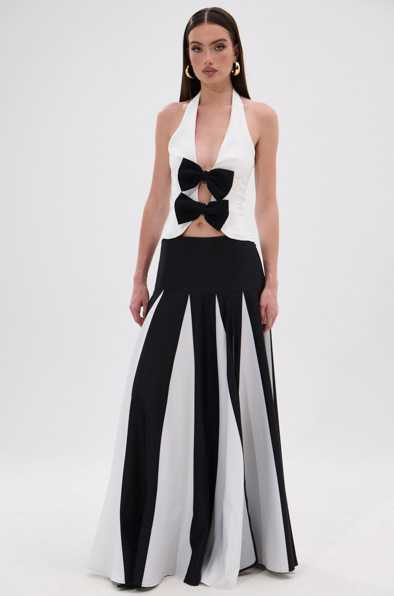 RACHEL SATIN MAXI SKIRT