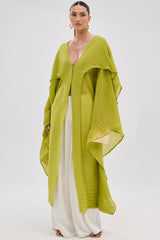 FLY AWAY WITH ME BLOUSE IN CHARTREUSE