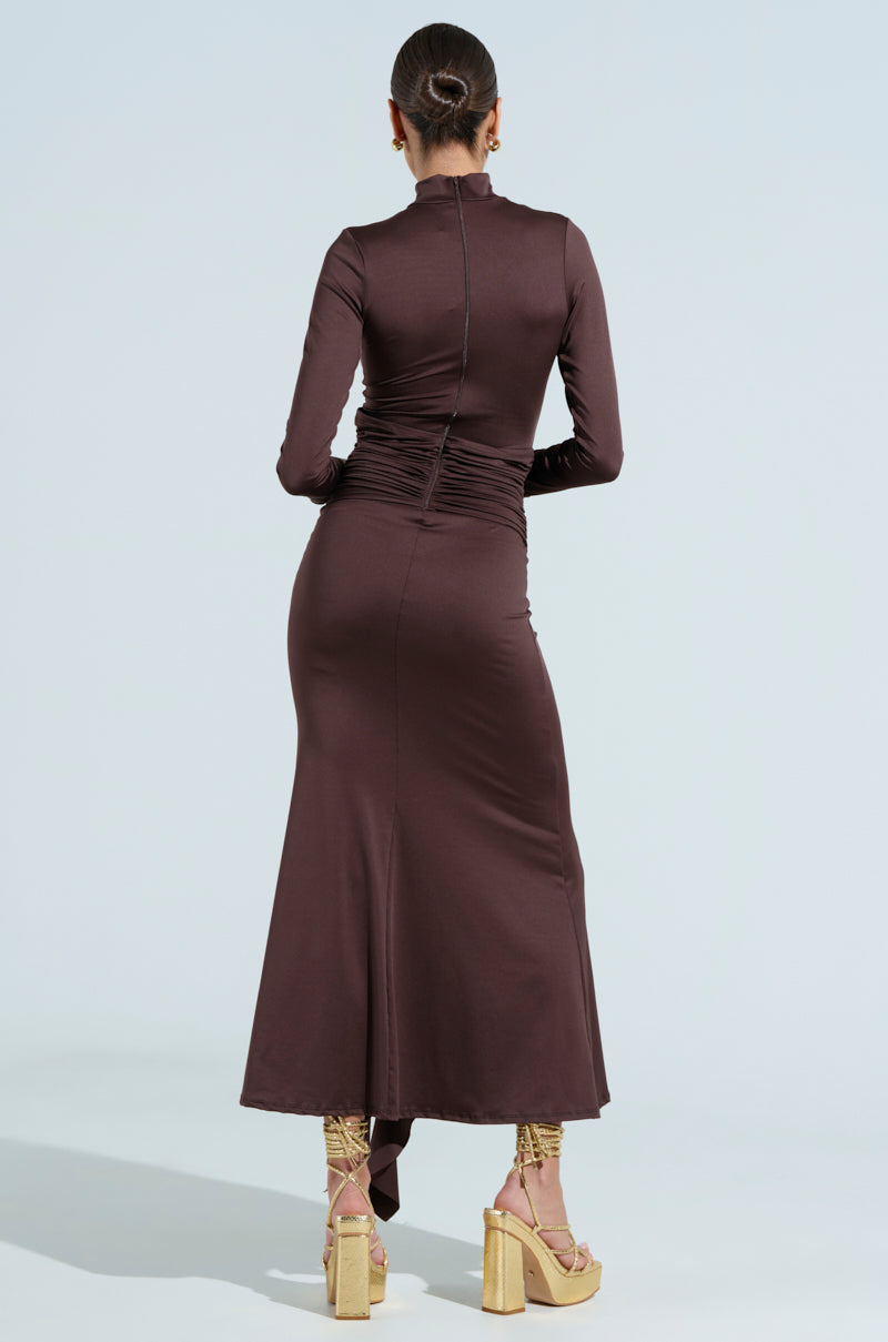 THE BEST ONE YET BROWN MAXI DRESS