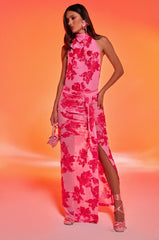 FLOWER GIRL MESH MAXI SKIRT