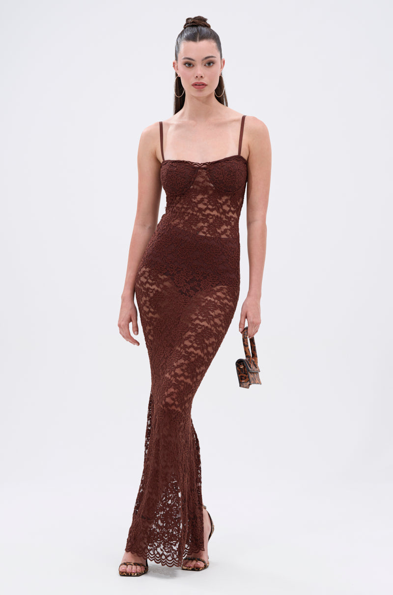 ONE OF A KIND LACE MIDI DRESS