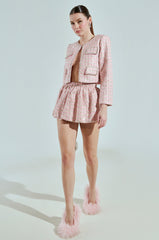 ALINNA TWEED BUBBLE SKIRT