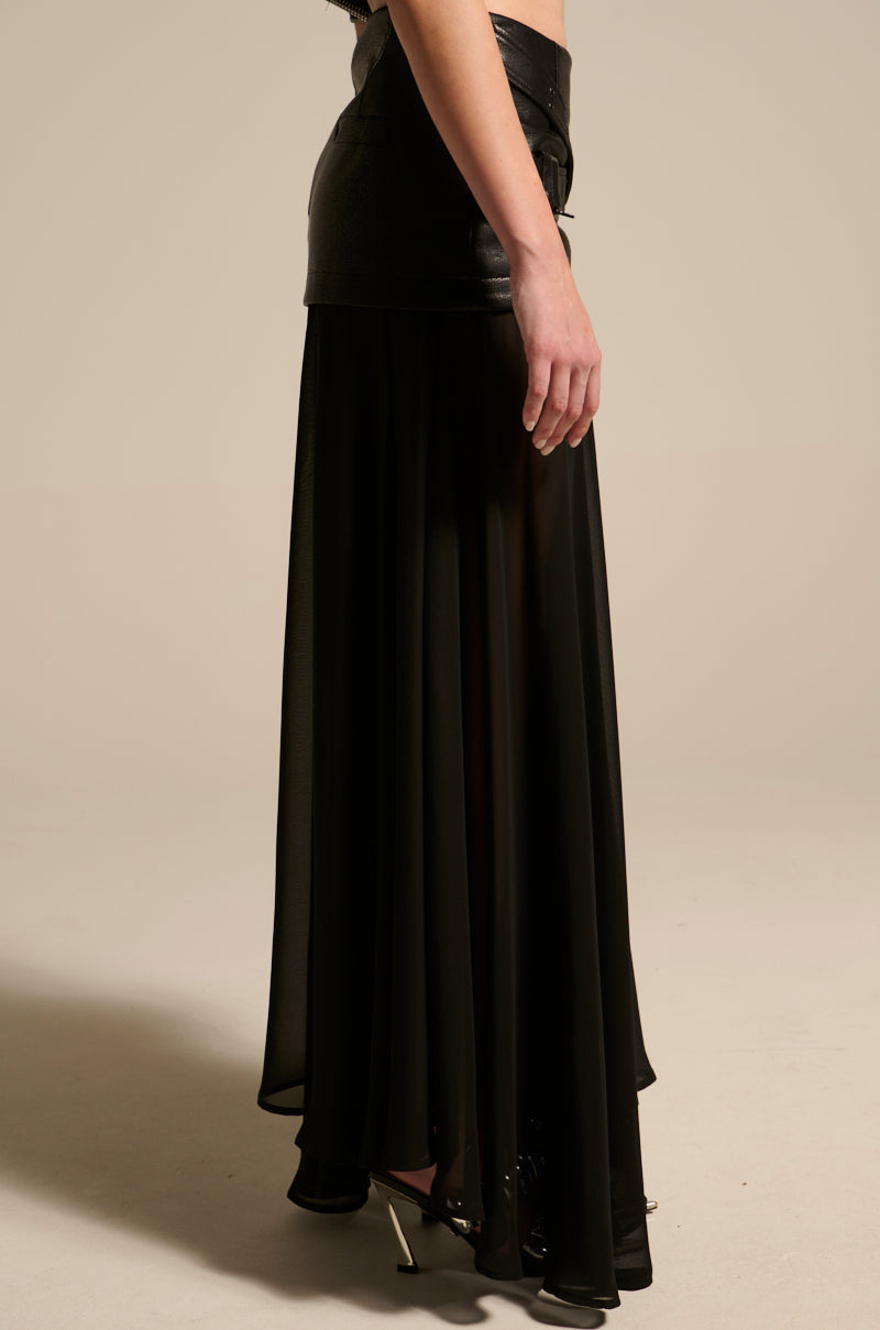 DARK NIGHT MIDI SKIRT