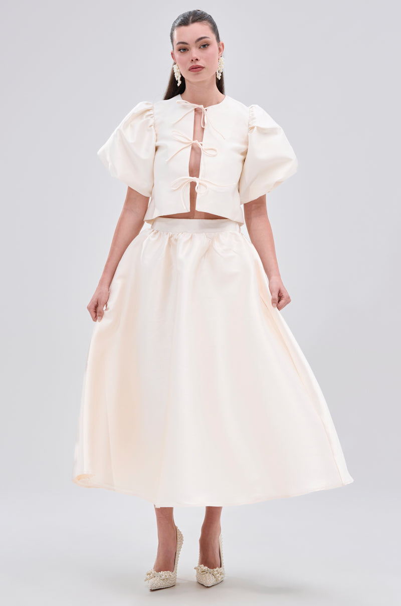 GIRL POWER MIDI SKIRT