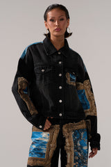 WORK OF ART GRAPHIC DENIM JACKET