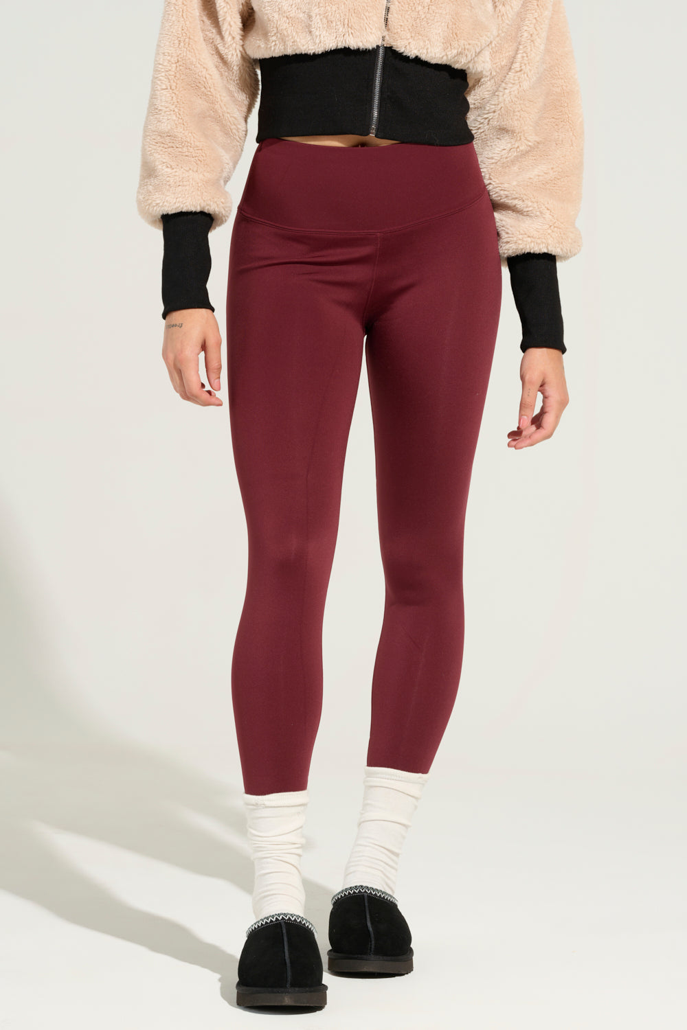 SNUGGLE FLEX FLEECE LEGGING IN RED
