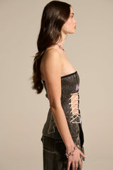 COURT SIDE STUNNER RHINESTONE CORSET