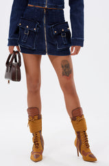 SOMETHING BETTER DENIM MINI SKIRT