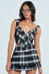 DIRTY MARTINI ZIPPERED CORSET