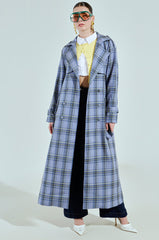 ARLETTE PLAID TRENCH