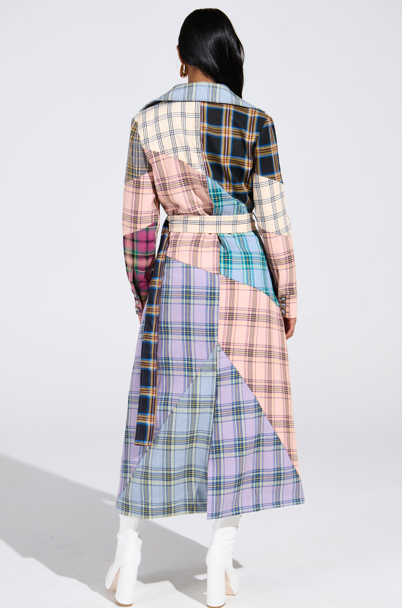 LOGAN PATCHWORK TRENCH