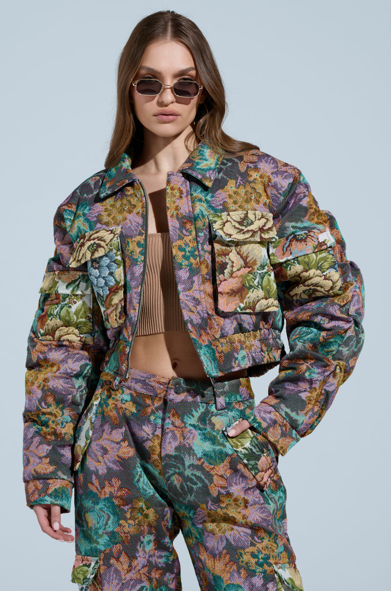 LOGAN SQUARE JACQUARD BOMBER