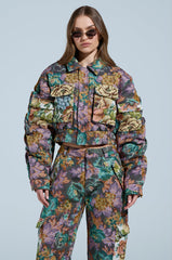 LOGAN SQUARE JACQUARD BOMBER