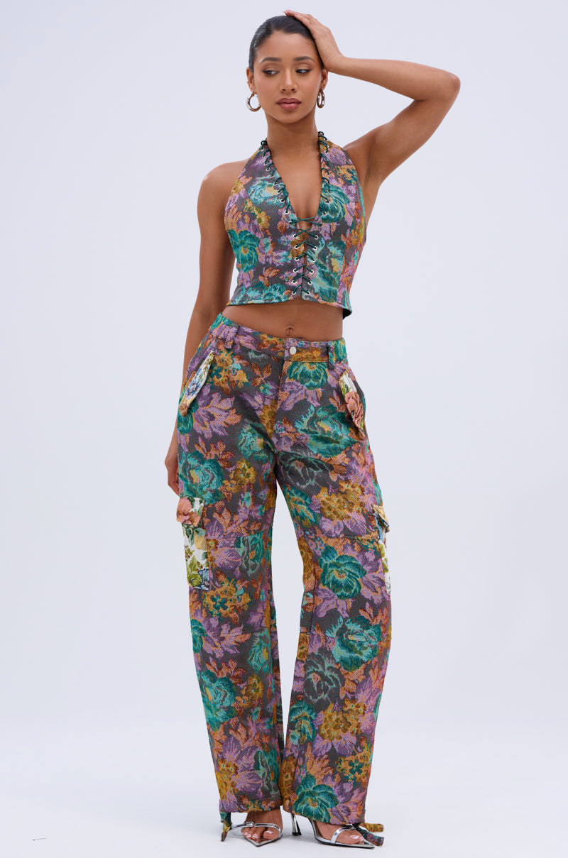 LOGAN SQUARE JACQUARD CARGO PANT