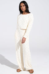 SHINE BRIGHT PEARL WIDE LEG PANT