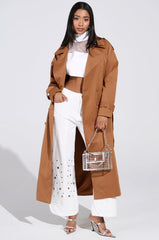NEW YORK MINUTE TRENCH IN BROWN