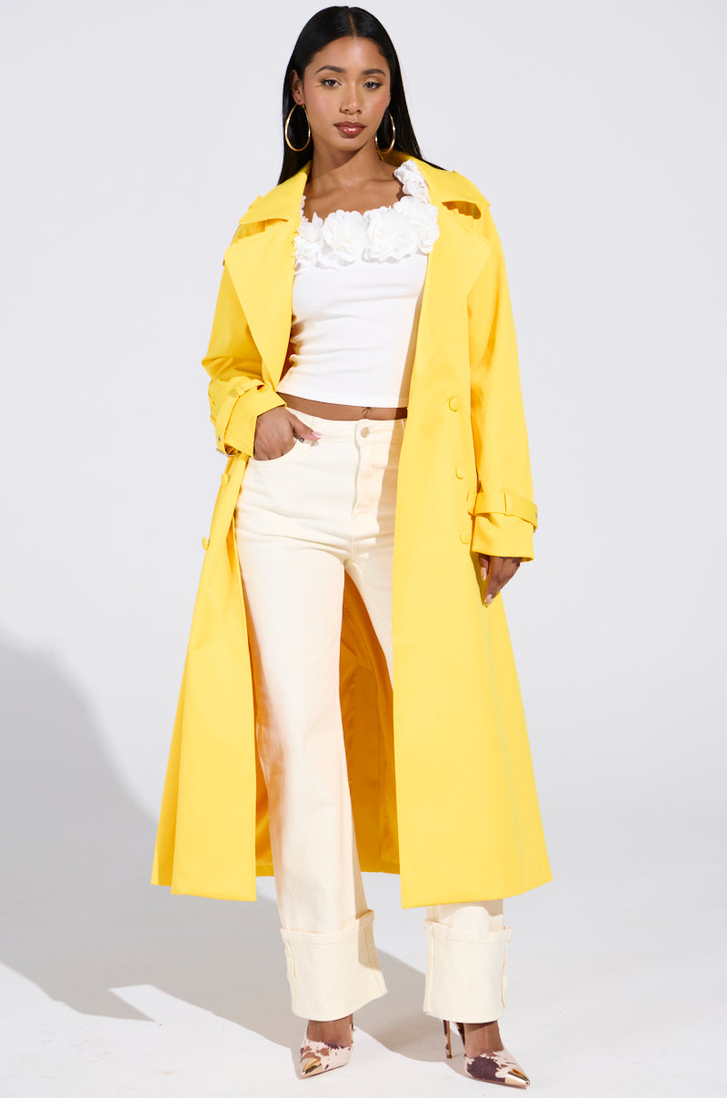 NEW YORK MINUTE TRENCH IN YELLOW