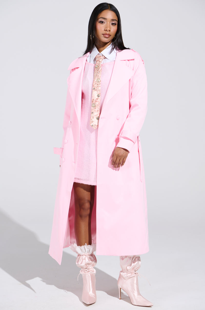 PRETTY IN PINK TRENCH