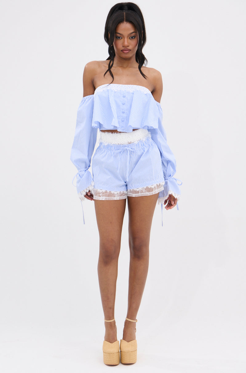 PRAIRIE CHIC OFF THE SHOULDER LONG SLEEVE BLOUSE