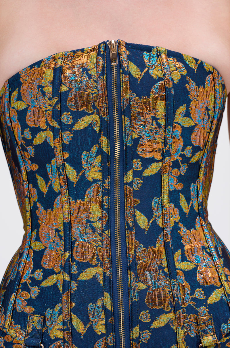 SURRENDER FLORAL CORSET