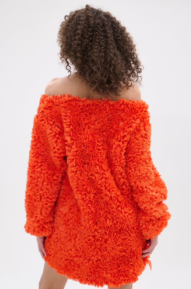 IN THE NAME OF FASHION RUFFLE MINI DRESS