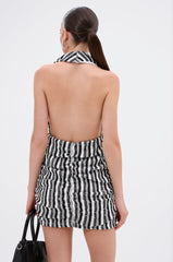 NORTH AVE CROCHET MINI DRESS