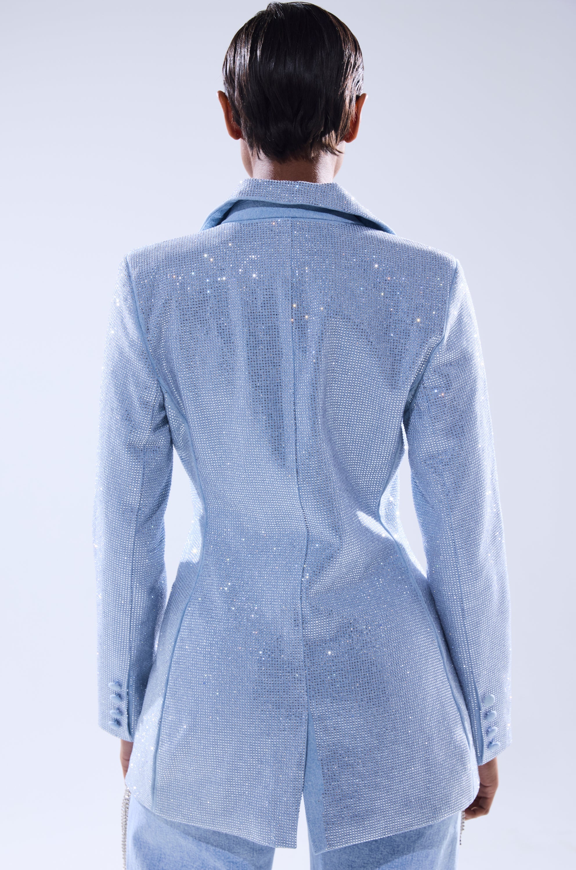 HERE FOR A GOOD TIME EMBELLISHED BLAZER