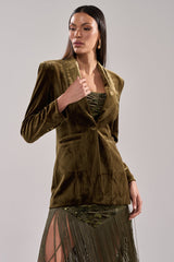 DIRTY MARTINI VELVET BLAZER