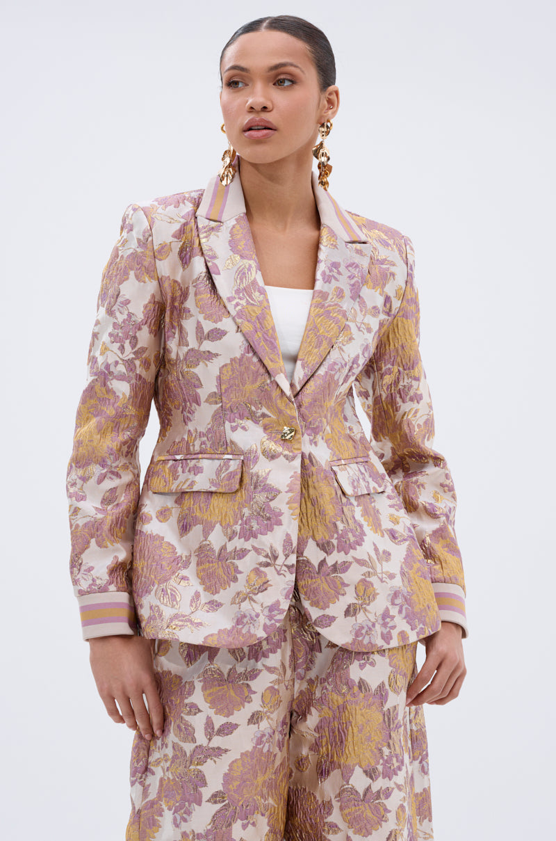 SLOW MOTION BROCADE BLAZER