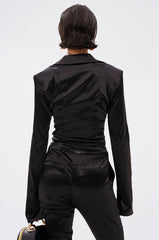 DOWN FOR WHATEVER BUTTON DOWN BODYSUIT