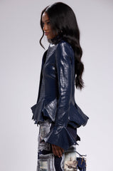 CARMEN BODYCON BLAZER IN NAVY