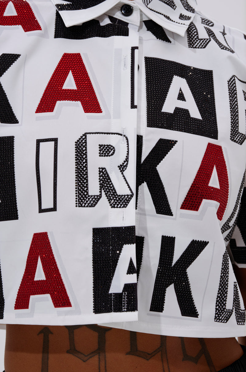 READ IT BABY BUTTON DOWN