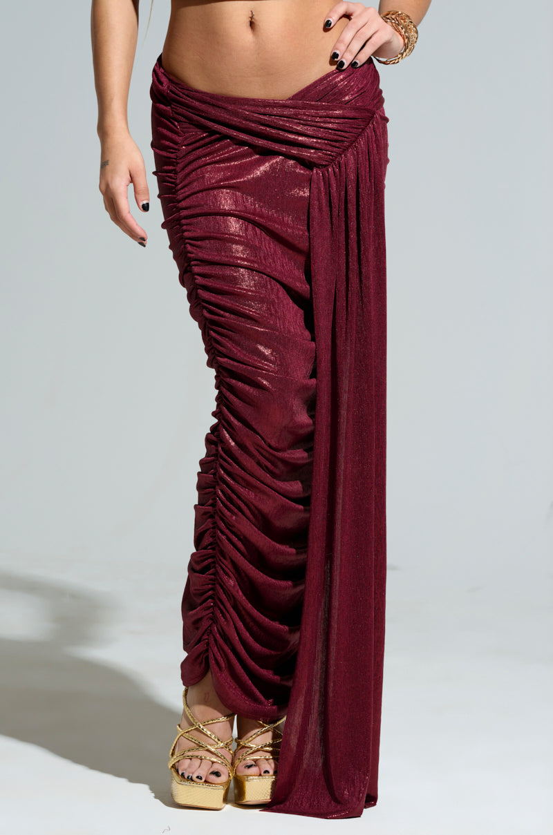 ALL OF THE GLAMOUR SLINKY MAXI SKIRT