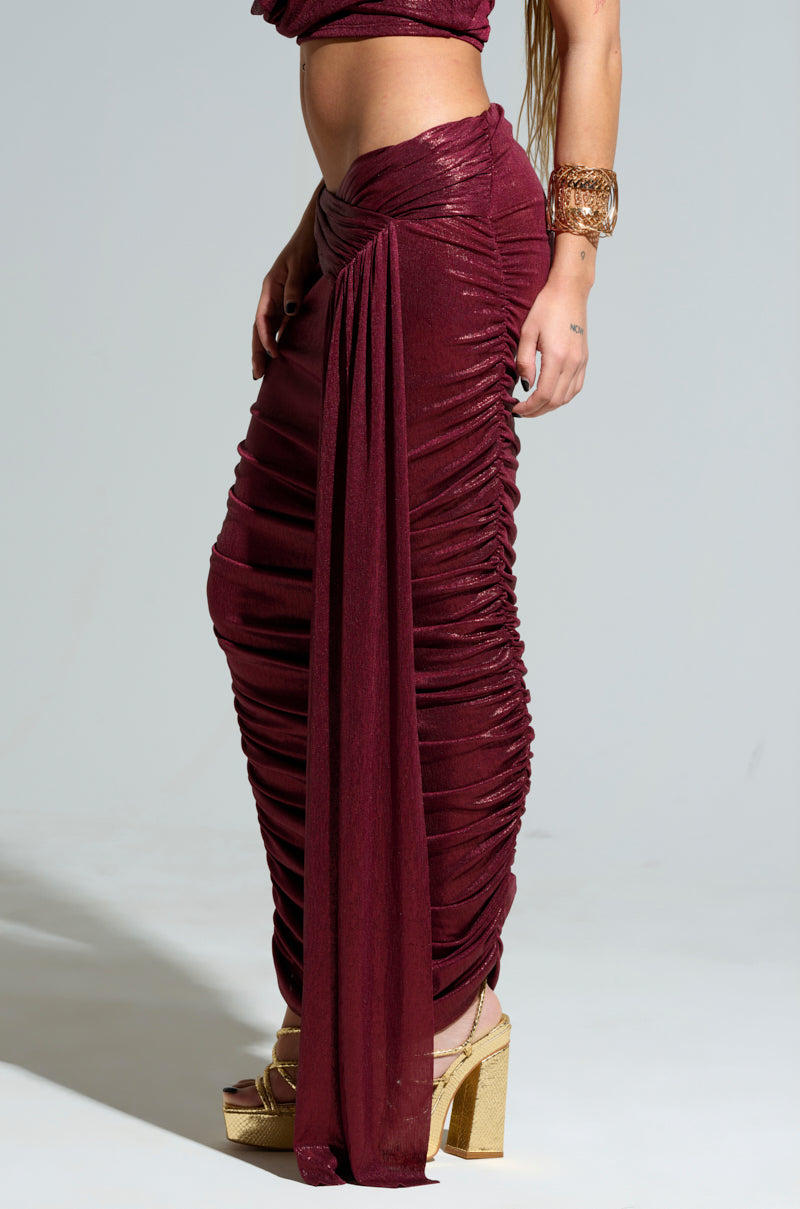 ALL OF THE GLAMOUR SLINKY MAXI SKIRT