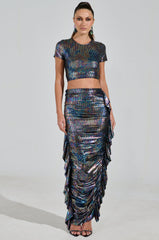 ZEON FITTED MAXI SKIRT