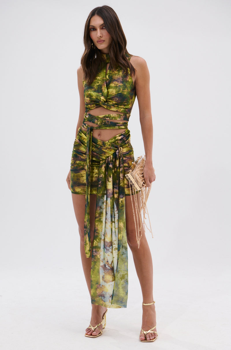 SEXY CAN I MOCKNECK BLOUSE WITH CUTOUT