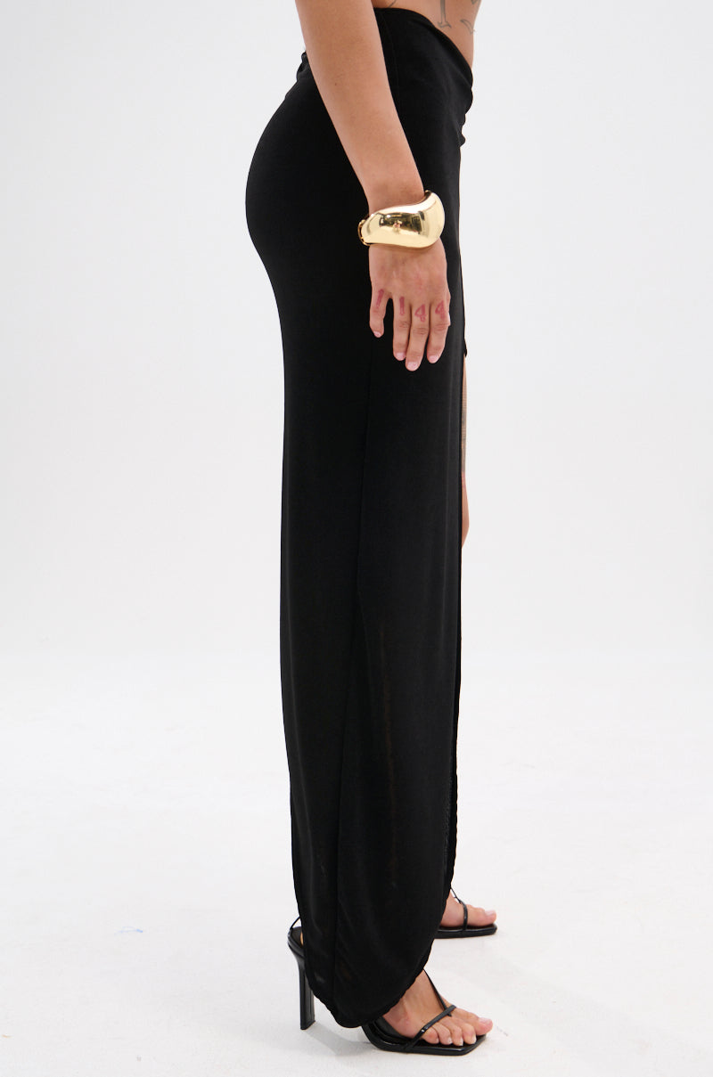 KYLIE SLINKY MIDI SKIRT