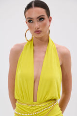 TIMELESS MESH HALTER NECK BODYSUIT