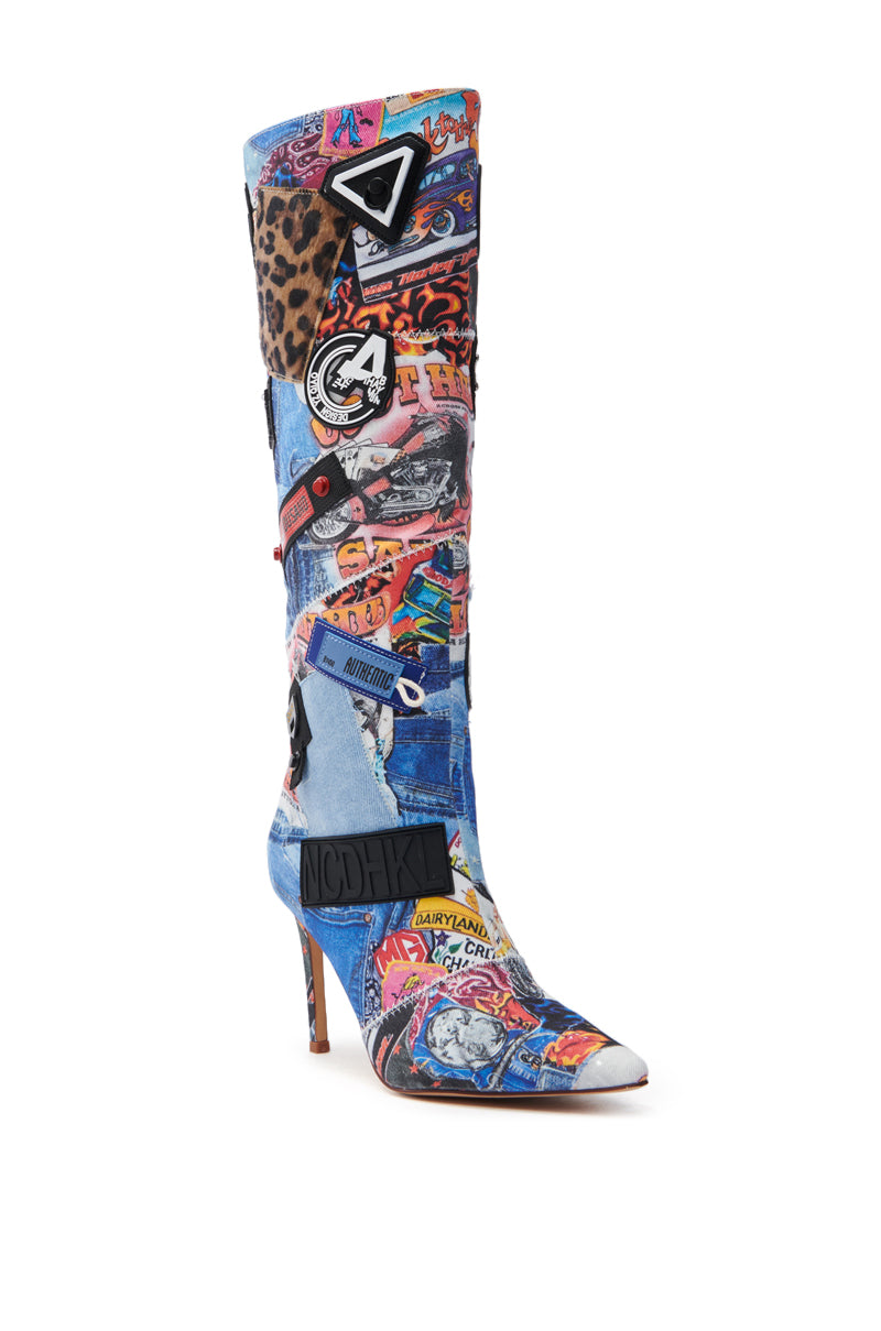 AZALEA WANG SYLRILA MULTI ABSTRACT BOOT