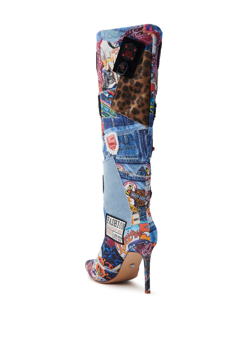 AZALEA WANG SYLRILA MULTI ABSTRACT BOOT