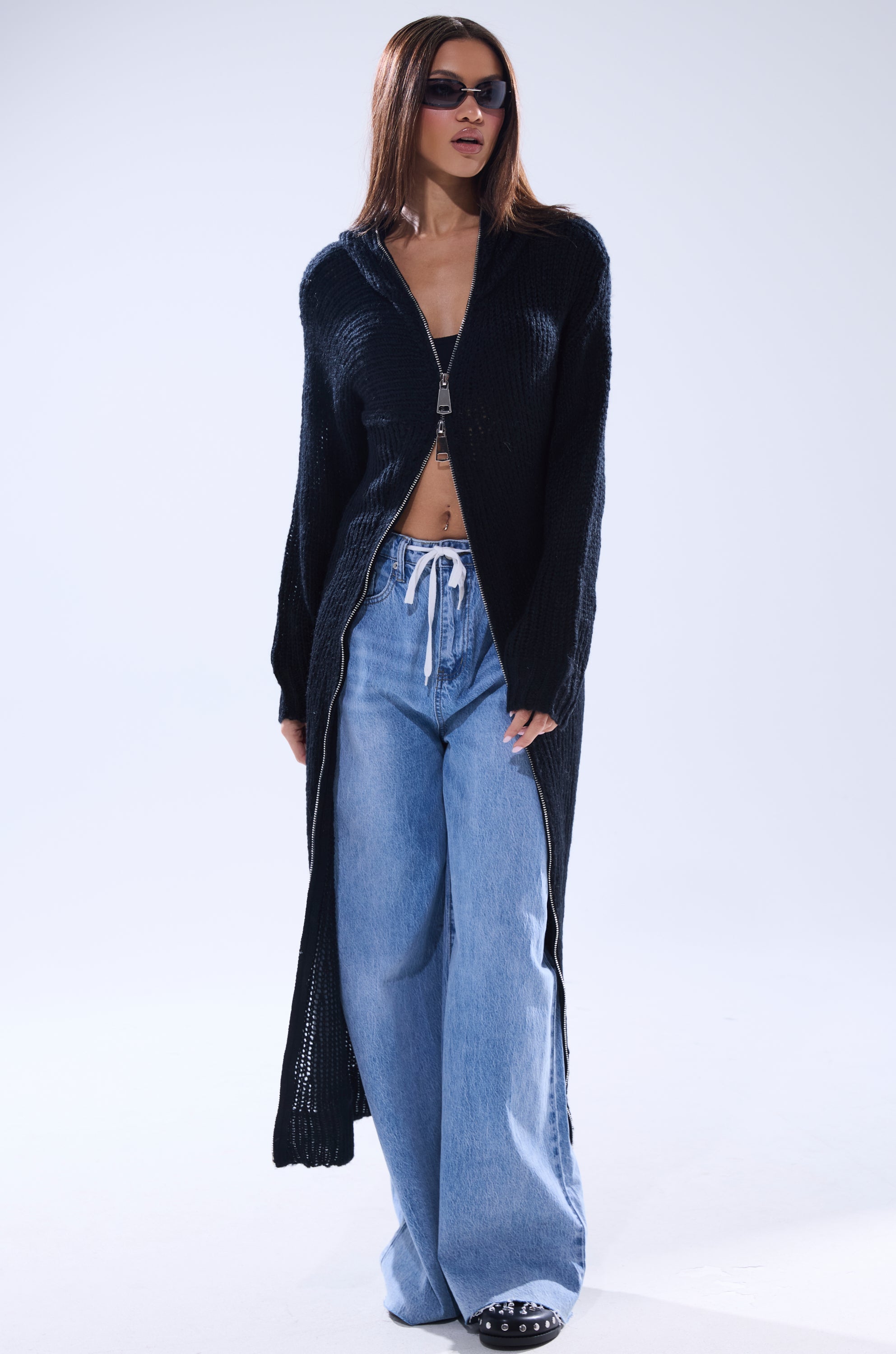 COZIEST GIRLY ZIP UP SWEATER