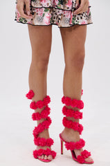 AZALEA WANG THEODOSIA PINK STILETTO SANDAL