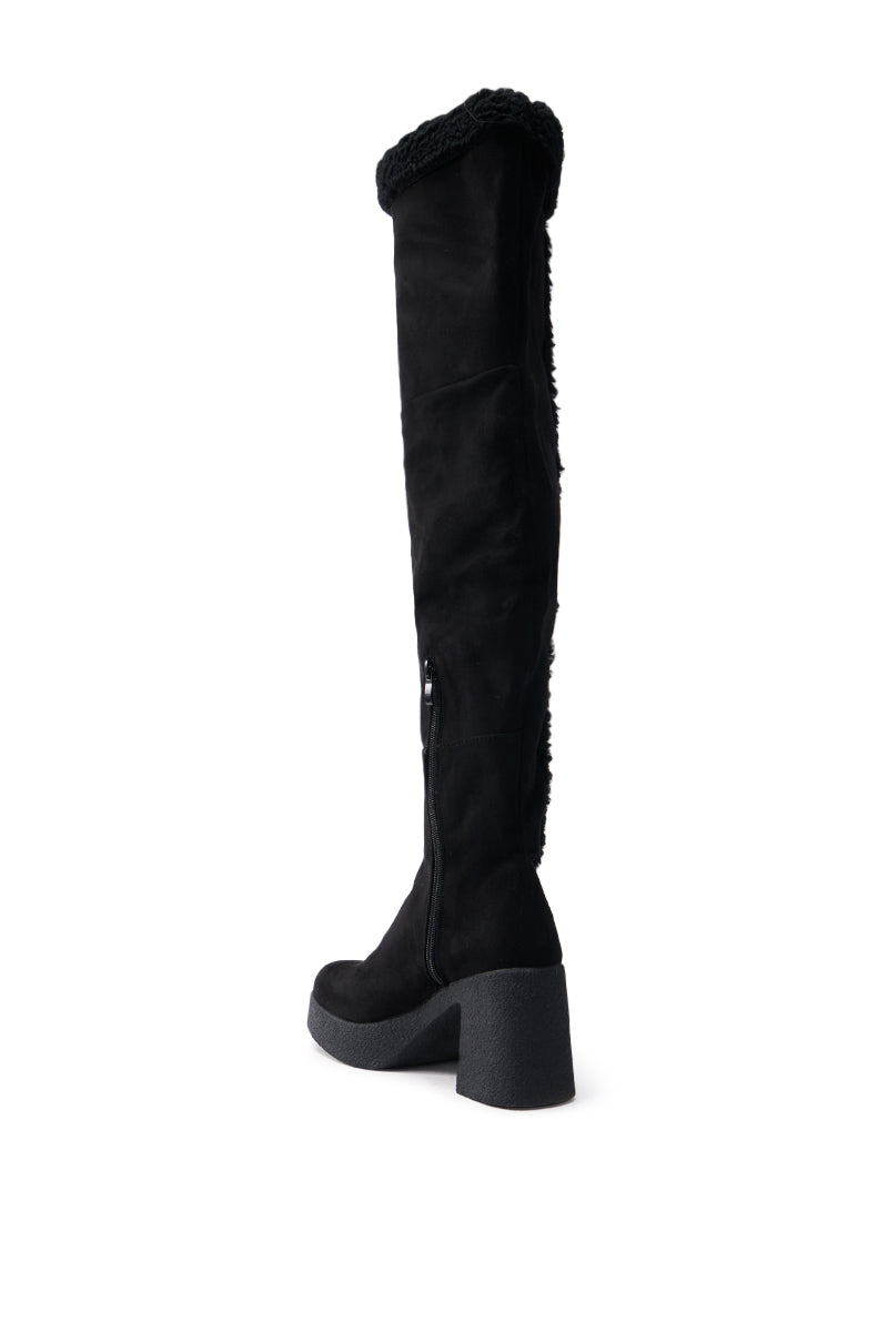 TOP TIER BLACK CHUNKY BOOT